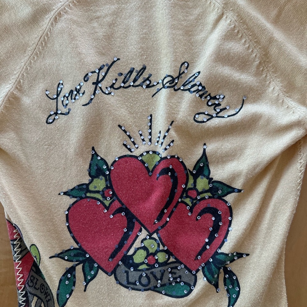 Ed Hardy Yellow Mini Dress - Picture 8 of 8